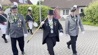 Schützenfest Burgdorf 2024 Ausrufen der Geneiter und Umzug zum Schützenhaus [upl. by Tansey64]