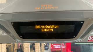 281R to Surbiton [upl. by Nnomae]