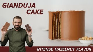 Gianduja Cake  Intense Hazelnut taste [upl. by Neuberger]