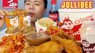 JOLLIBEE MUKBANG  All time Favorite  Jollibee Menu Mukbang  Cravings Satisfied  Jollibee Mukbang [upl. by Blakelee]