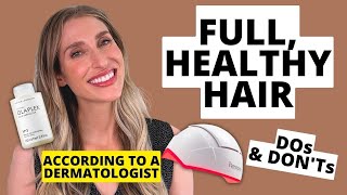 Dermatologists Tips to Achieve Healthy Full Hair at Home DOs amp DONTs  Dr Sam Ellis [upl. by Dimo]