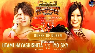 Utami Hayashishita VS Iyo Sky marigold summer destiny 2024 Highlights [upl. by Rolanda908]