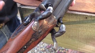 Pedersoli Classic SidebySide Black Powder Shotgun [upl. by Gosney529]