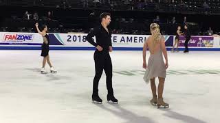 HubbellDonohue Fs Practice  Skate America 2018 [upl. by Anawaj]