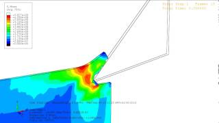 Abaqus  Chip formation  Cut process [upl. by Anitsirhcairam]