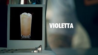 VIOLETTA DRINK RECIPE  HOW TO MIX [upl. by Nemzzaj]