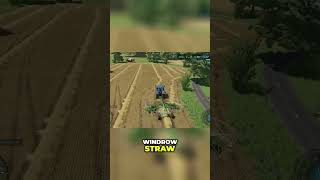 Farming Rhythm  Windrowing Straw Like a Pro [upl. by Lipp]