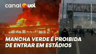 MANCHA VERDE É PROIBIDA DE ENTRAR EM ESTÁDIOS DE SÃO PAULO APÓS EMBOSCADA CONTRA MÁFIA AZUL [upl. by Notniuqal712]