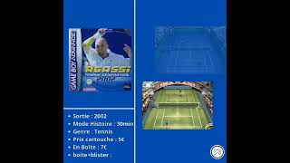 GBA Database A Andre Agassi Tennis Génération [upl. by Ettenoitna]