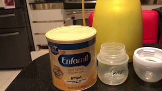 How to safely prepare infant powder formula Enfamil [upl. by Plossl728]