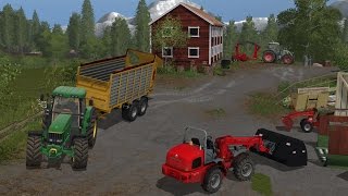 Silage in Norway  FS17 [upl. by Eyllib]