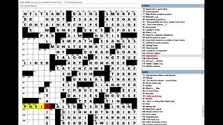 Wall Street Journal WSJ Crossword Puzzle 09142024 [upl. by Haraf143]