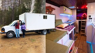 MUST SEE Box Truck Conversion FullSize Tiny Home [upl. by Gabie691]