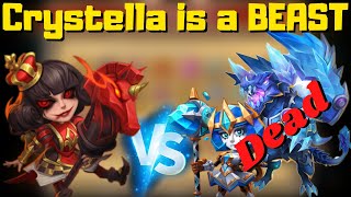 Crystella is a Beast  One Shot Master  How to kill Serratica  Castle Clash [upl. by Essam]