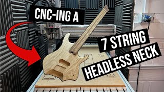 Building a 7 String Headless Multiscale Electric Guitar PART 2 [upl. by Nakeber]