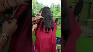 Long hair layer cutting hairstyle shortvideo shortvideo beauty homemade x [upl. by Halima]