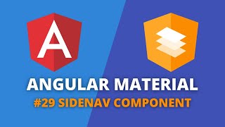 Angular Material 29  Sidenav Component [upl. by Enidualc]