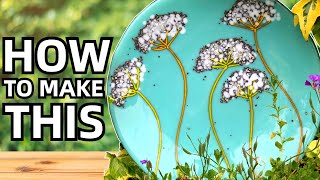 How To Make A Fused Glass Floral Bowl Using Reactive Glass [upl. by Ansilme]