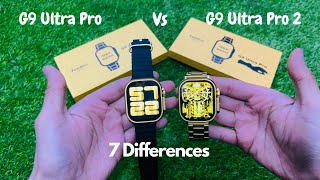 7 Differences Between Gw9 Ultra Pro Vs G90 Ultra Pro 2 Smart Watch  Comparison Review  Urdu [upl. by Neimad996]