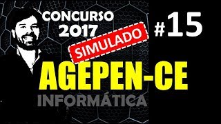 Concurso AGEPEN CE 2017 Agente Penitenciário 15  Simulado ao vivo [upl. by Nidnerb]