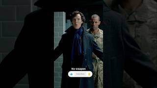 Man stabbed to death but no weapon  sherlockholmes sherlock movieclips murdermystery [upl. by Valaria374]