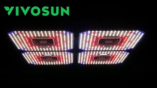 Vivosun 4 pack Aerolight 400W LED grow light PAR test and review [upl. by Geaghan390]