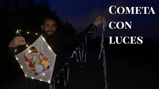 COMO HACER UNA COMETA FÁCIL con LUCES 2021 🎅🎄 [upl. by Codi995]