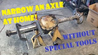 Narrowing An Axle At Home With No Special Tools [upl. by Modestia416]