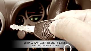 Jeep Wrangler REMOTE START from FACTORY KEYFOB by AUTOTOYSCOM [upl. by Yecad]