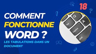 Comment utiliser les tabulations dans un document word  ☑️ tuto word n°18 [upl. by Imefulo]