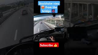 Stockholm 🇸🇪 View 😍 From The Bridge 🌉 Stockholm bridge ets2 pov sweden shorts views trucker [upl. by Woodcock]