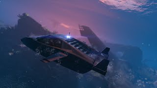 Submarine Car in GTA V  Ocelot Stromberg  GTA 5 [upl. by Hnid558]