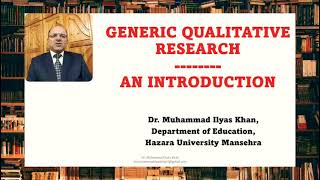 Generic Qualitative Research An Introduction [upl. by Anailuy]