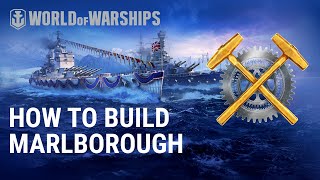 The Clydebank Dockyard Construction of Marlborough  World of Warships [upl. by Trepur250]