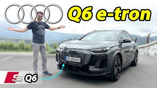 Audi Q6 etron driving REVIEW with SQ6  better pick than Porsche Macan EV [upl. by Ennairoc]