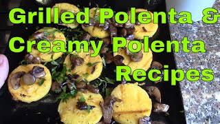 Grilled Polenta and Creamy Polenta  Appetizer Recipes [upl. by Janka]