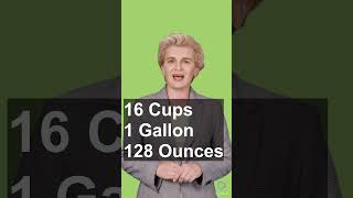 Ounces Cups Quarts Pints Gallons conversions [upl. by Woothen]