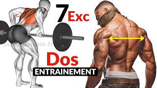 7 Exercices Pour Un Dos Large Et Puissant Entrainement Musculation [upl. by Arriet]