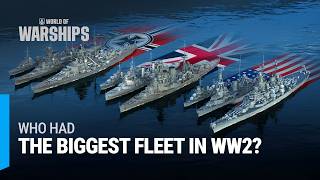 World War 2 Navy Comparison — Fleets Evolution 1939–1946 [upl. by Nnairak]