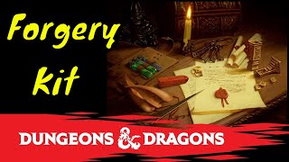 How to Use the Forgery Kit in Dungeons amp Dragons 5E [upl. by Vassell]