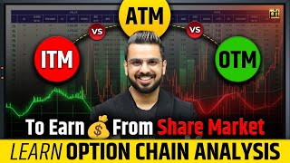 Option Chain Analysis  ITM Vs ATM Vs OTM  Option Trading for Beginners [upl. by Goines]