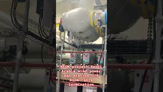 NEOM project Saudi Arabia wind power sab station GIS Room cable termination [upl. by Hauser702]