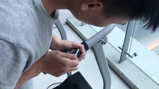 How to Install ANCHEER Folding Electric Treadmill [upl. by Avrenim495]