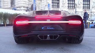 Bugatti Chiron  SOUND  Start Up amp LOUD Revs [upl. by Jaycee]