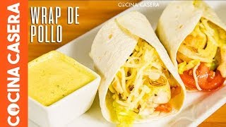 Wraps de Pollo con Salsa de Yogur al Curry [upl. by Deva76]