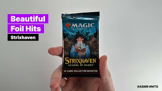 Beautiful foil hits MTG Strixhaven Collector booster opening mtg asmr unboxing [upl. by Giffer]