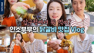 압구정 같이 가실래요🙋‍♀️ 인소부부가 인증한 압구정 닭갈비 인생 맛집 먹방 vlog 소이현 인교진 맛집 [upl. by Hnaht]