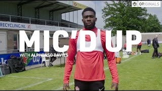 Micd Up  Alphonso Davies  Go BTS of CANMNT Training in Rotterdam [upl. by Eissak844]