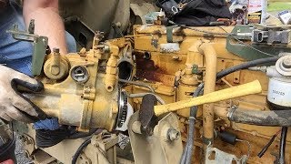 FMTV CAT3116 BIG ENGINE COMPONENTS Removal 70 [upl. by Fillander]