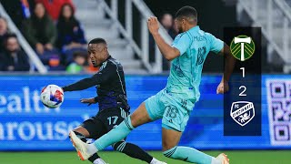 Highlights FC Cincinnati vs Portland Timbers  April 22 2023 [upl. by Idnahk]